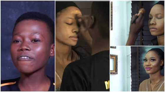 14-year-old boy who is a professional makeup artist speaks in video, says his friends always laugh at him
