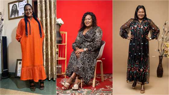 Kumawood star Akyere Bruwaa shows off plush car and stylish outfit in fresh photo