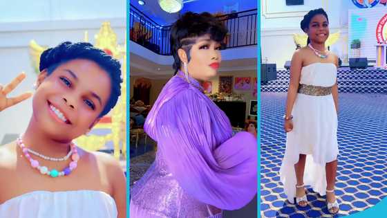 Agradaa's daughter flaunts her church look, dances to Obaapa Christy in video
