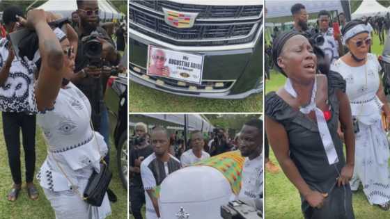 Video of pallbearers carrying 'body' of Afia Schwar's dad breaks hearts; fans in tears