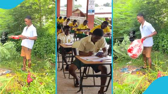 SHS graduate visits his mum's graveside after completing school to honour her