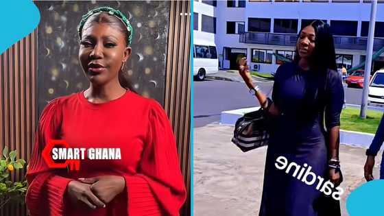 Florence Obinim’s new look wins hearts as she visits police with Nayas 1, video