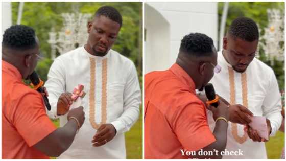 Ghanaian man hilariously refuses "Akonta sikan" from brother-in-law, adorable TikTok video evokes laughter: "I will not accept this"