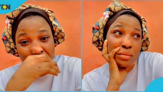 Ghanaian lady weeps over hardship, begs God to change her fortunes in video