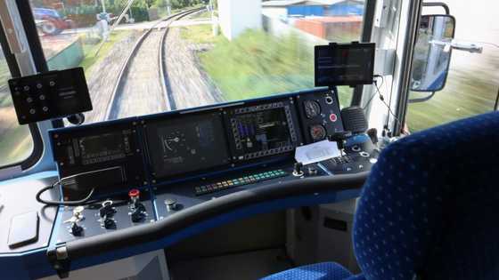 Czech driverless train hits open track