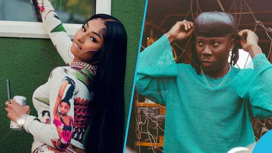 Stonebwoy dines with American rapper Rubi Rose at a restaurnat in Ghana, videos drop