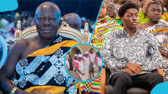 Otumfuo goes golfing with his son Oheneba Kwame Kyeretwie after Mamponghene's funeral