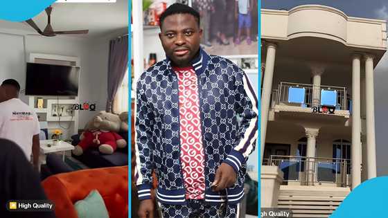 Veteran gospel singer Broda Sammy's gigantic 20-bedroom mansion in Kumasi goes viral