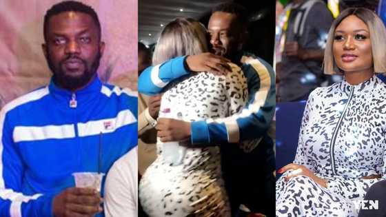 The special moment when Sandra Ankobiah met and hugged her ex-boyfriend at a party (video)