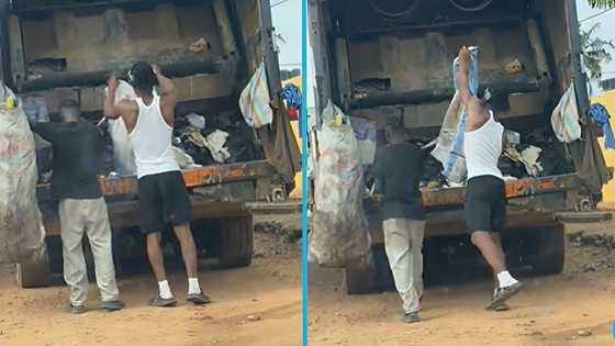 Nice-looking Ghanaian men work as waste collectors in Accra: "Borla boys with swag"
