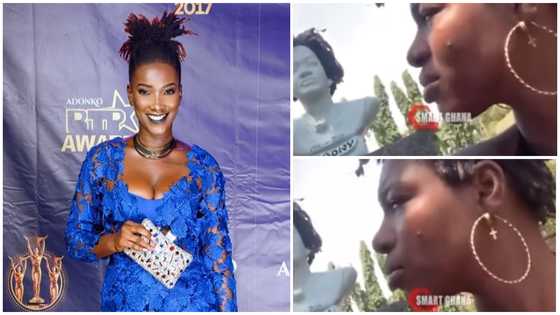 Lady claiming to be the late Ebony appears at her grave and calls for her father