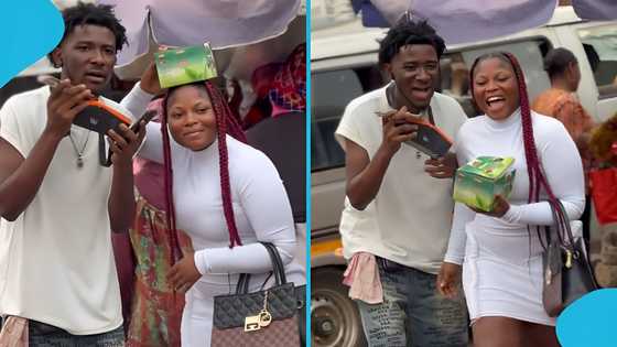 Ghanaian lady delights as lover passes loyalty test, makes him a sweet promise