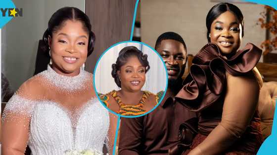 Ghanaian bride looks exquisite in beaded kente gown with uniquely designed embroidery sleeves