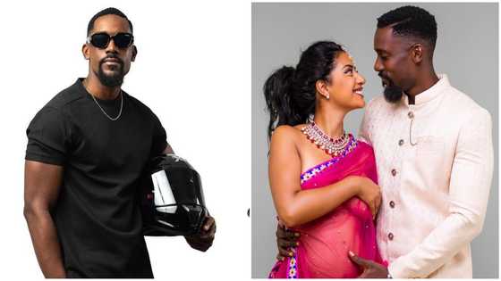 Mawuli Gavor's wife pregnant, flaunts baby bump in photos on his birthday