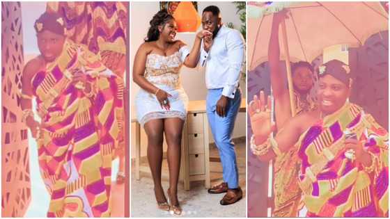 Francey22: Video of Brother Sammy in rich Kente to Tracey Boakye's lavish wedding emerges