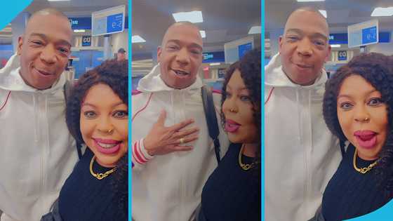 Afia Schwar overjoyed in meeting Ja Rule at the airport in the US, thanks him for building a school in Ghana