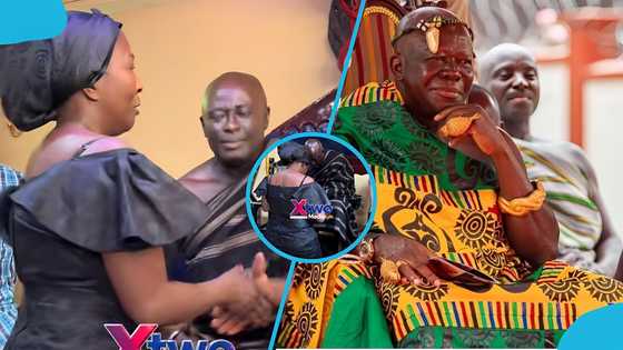 Akosua Serwaa’s visit to Okyeame Kofi Nti resurfaces after his destoolment