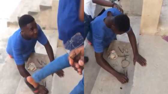 Man unable to answer 3+0 to win GHc 120; his answer gets people screaming in video