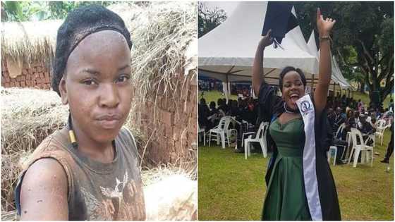 Lady Who Makes Bricks to Send Herself to School Finally Graduates, Before and After Photos Warm Hearts Online