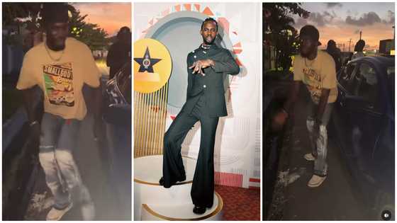 Black Sherif: Artiste shows off strange dance moves without music, netizens react to video