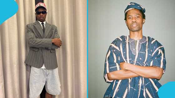 Kwesi Arthur rocks 50 pesewas T-shirt to King Promise's TGMA victory celebration event, fans react