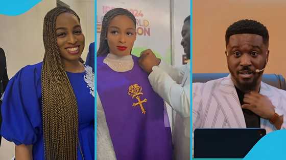 Enoch Boamah: Ghanaian pastor delights as wife gets ordained, celebrates her in video