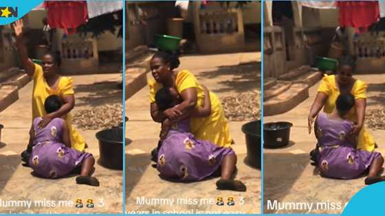 WASSCE: Ghanaian woman celebrates as daughter writes her last paper, kneels to thank God in video