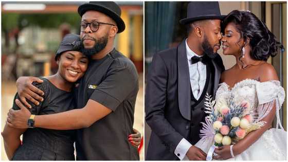 Kalybos gifts Ahuofe Patri iPhone 14 Pro Max on her birthday, she flaunts it in a radio interview