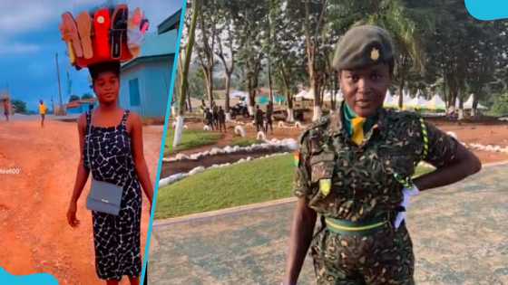 From street hawker to Immigration officer: Ghanaian lady joins then and now challenge, transforms massively