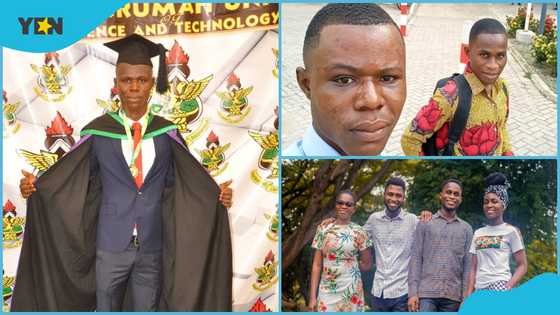 Less-endowed boy Peter Dadzie who got free admission to KNUST gets 8 other rural students full scholarships