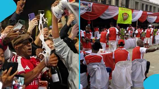 Arsenal supporter goes viral after unusual workplace celebration of club’s victory