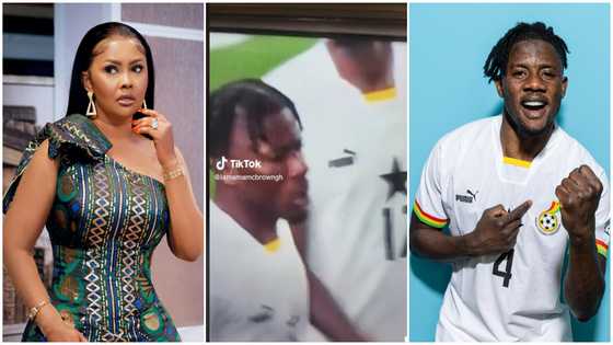 Nana Ama McBrown praises Mohammed Salisu in video, shares regret of not meeting him in Qatar, fans react