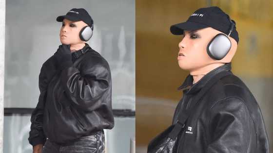 Kanye West Shows Off Weird Prosthetic Mask While Walking at Airport