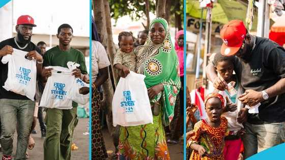 Ghanaian philanthropist supports over 2000 people on Boxing Day: "Feed the street"