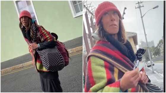 Generous man gives homeless white lady wads of cash; his kindness leaves netizens in awe