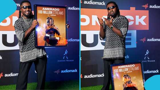 Amerado surpasses 100 million streams on Audiomack, receives plaque