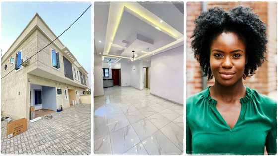 Lady posts photos of big house on Twitter, says it costs only GH₵22k: "Why so cheap?"