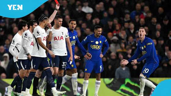 Cole Palmer sent off against Tottenham after second yellow card for late challenge