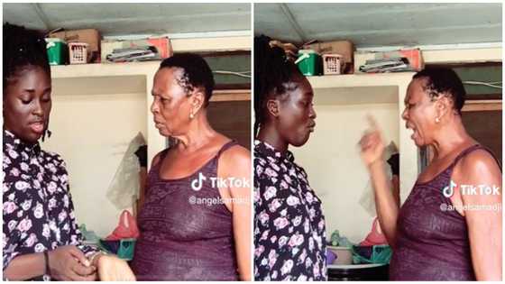 Ghanaian woman fumes at granddaughter for telling job panel she was late due to traffic, video evokes laughter