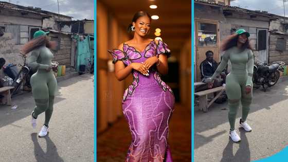 Sheena Gakpe twirls in front of men, flaunts her curvy figure in video