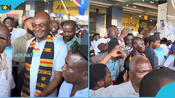 Kennedy Agyapong arrives in Ghana after legal battle with Anas, gets rousing welcome, video