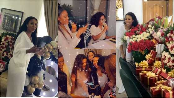 Beautiful videos drop as Serwaa Amihere holds lavish 31st birthday party with Nana Aba, Sandra Ankobiah, and others