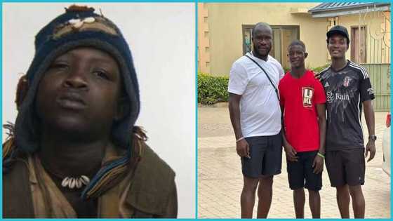 Dr Likee rescues Beast Of No Nations' Strika from the streets, Kyekyeku's reaction goes viral