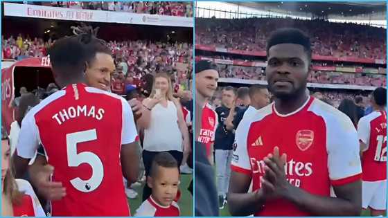 Partey: Video of Ghanaian player's sad reaction after Arsenal missed out on EPL trophy surfaces
