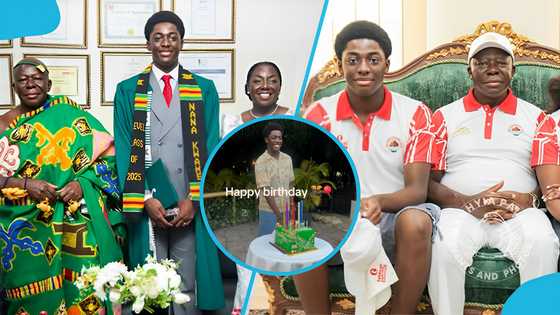 Otumfuo's son Nana Kwame Kyeretwie celebrates 18th birthday with a private party, photo