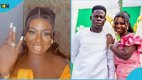Ghana wedding: Agnes calls out naysayers after getting married, flaunts wedding ring in video