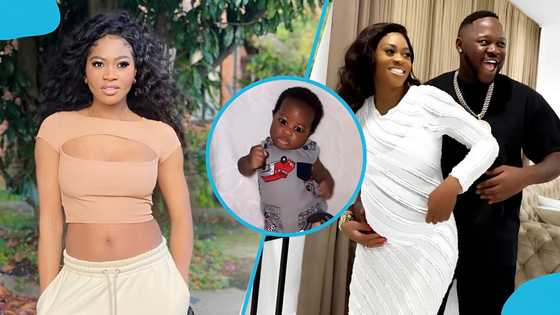 “No DNA needed”: Eazzy shows the face of her child with Medikal for the first time