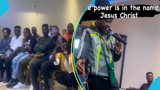 Blakk Rasta earns the respect of Ghanaians as he converts to Christianity and preaches in a church