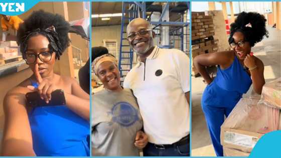 Kennedy Agyapong's daughter tours father's companies in Accra, video goes viral