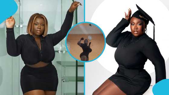 Maame Serwaa flaunts her muscles during intense workout: "Kumawood Macho"